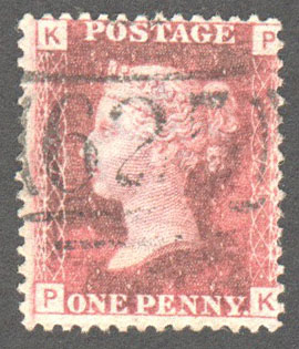 Great Britain Scott 33 Used Plate 74 - PK - Click Image to Close